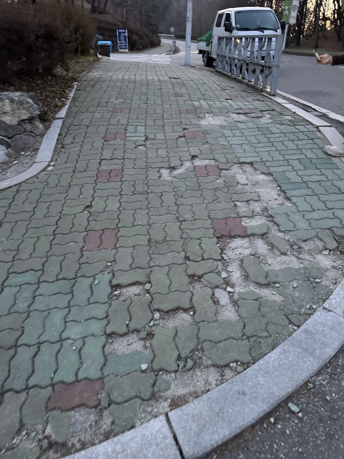 동두천 골목 진입로 보도블럭 시공
