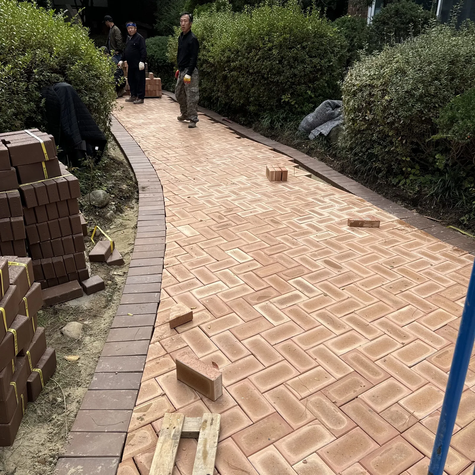 남양주 신축 주택 마당 보도블럭 포장